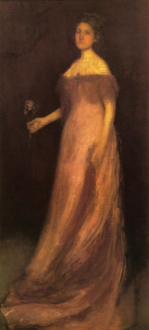 James Abbot McNeill Whistler. Rosa y verde: Iris - Retrato de Miss Kinsella