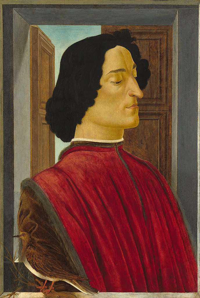 Sandro Botticelli. Portrait Of Giuliano De ' Medici