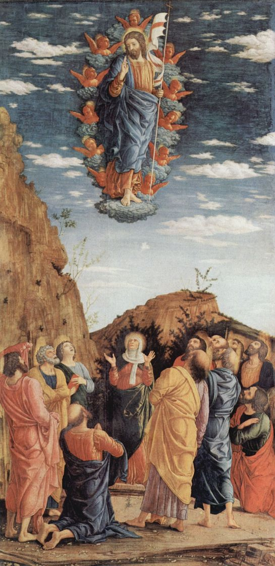 Andrea Mantegna. The altar of the Palace chapel of the Duke of Mantua, scene: Ascension