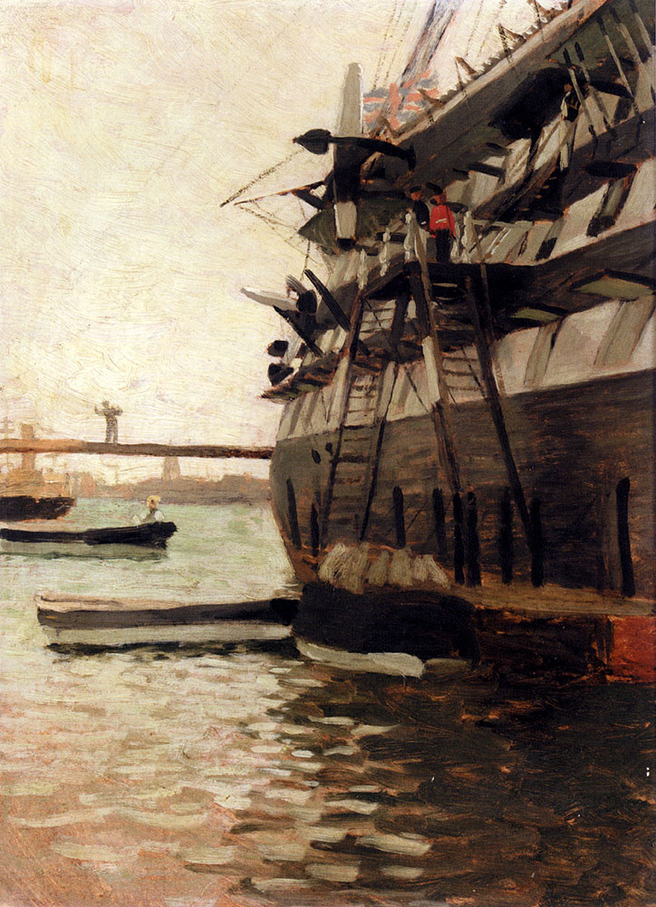 James Tissot. Warship