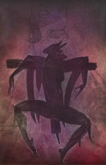 Ernst Fuchs. Scarecrow