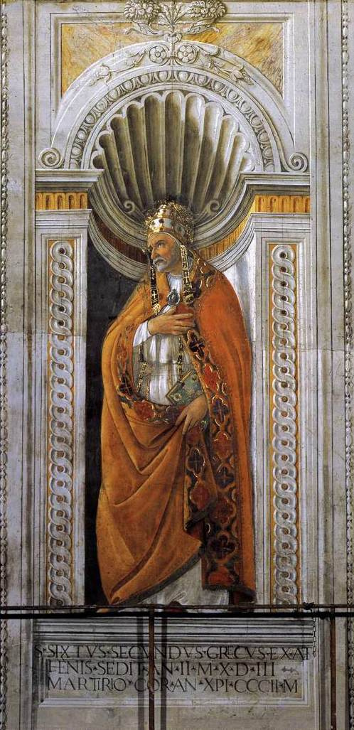 Sandro Botticelli. Bishop Sixtus II
