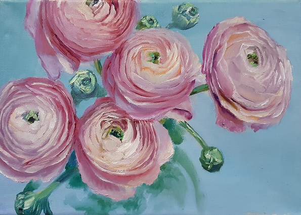 Evgeny Vladimirovich Terentyev. Bunch of Ranunculus