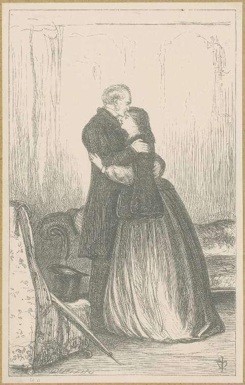 John Everett Millais. The great love of sir peregrine. Illustration for the works of Anthony Trollope