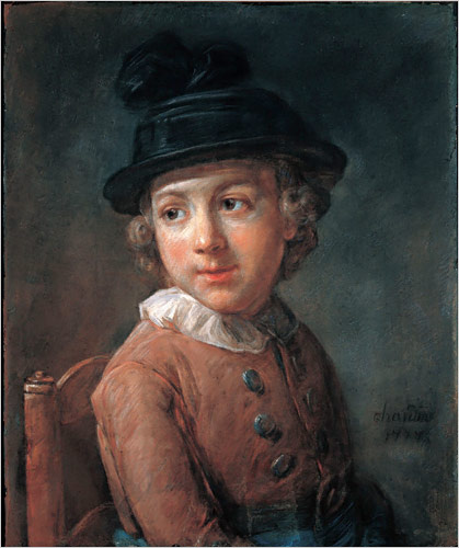 Jean Baptiste Simeon Chardin. 一个男孩的肖像