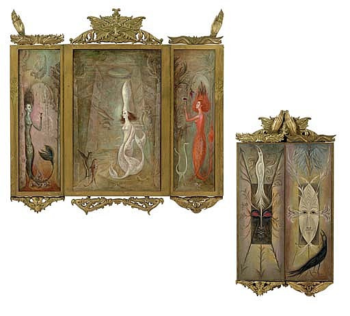 The dream of the sirens. Triptych