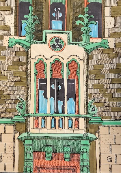 Larissa Lukaneva. Window. Sketch.