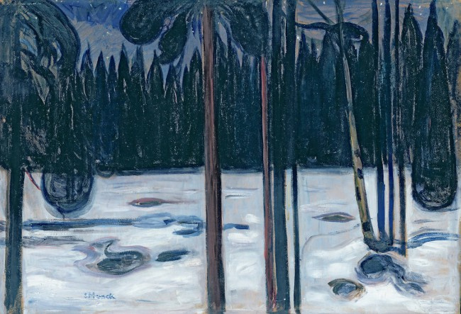 Edward Munch. Winter forest