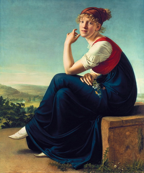 Christian Gottlieb Chic. Portrait Of Henriette Danniken