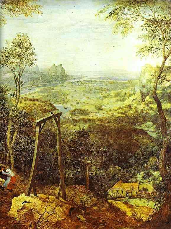 Pieter Bruegel The Elder. Quarante sur le gibet. Fragment 2. Pendu