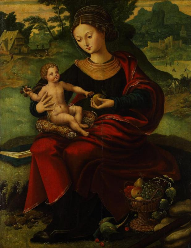 Masterpieces of unknown artists. Rest on the flight into Egypt