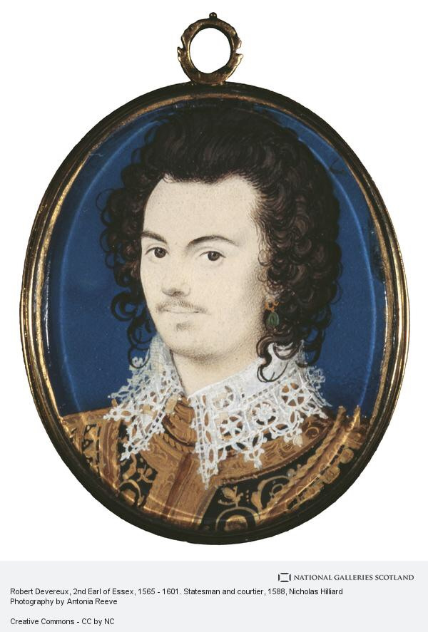 Nicholas Hilliard. Portrait of Robert Devereux, second Earl of Essex