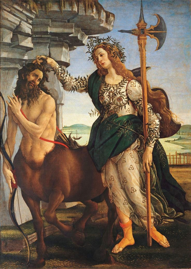 Sandro Botticelli. Pallas and the centaur