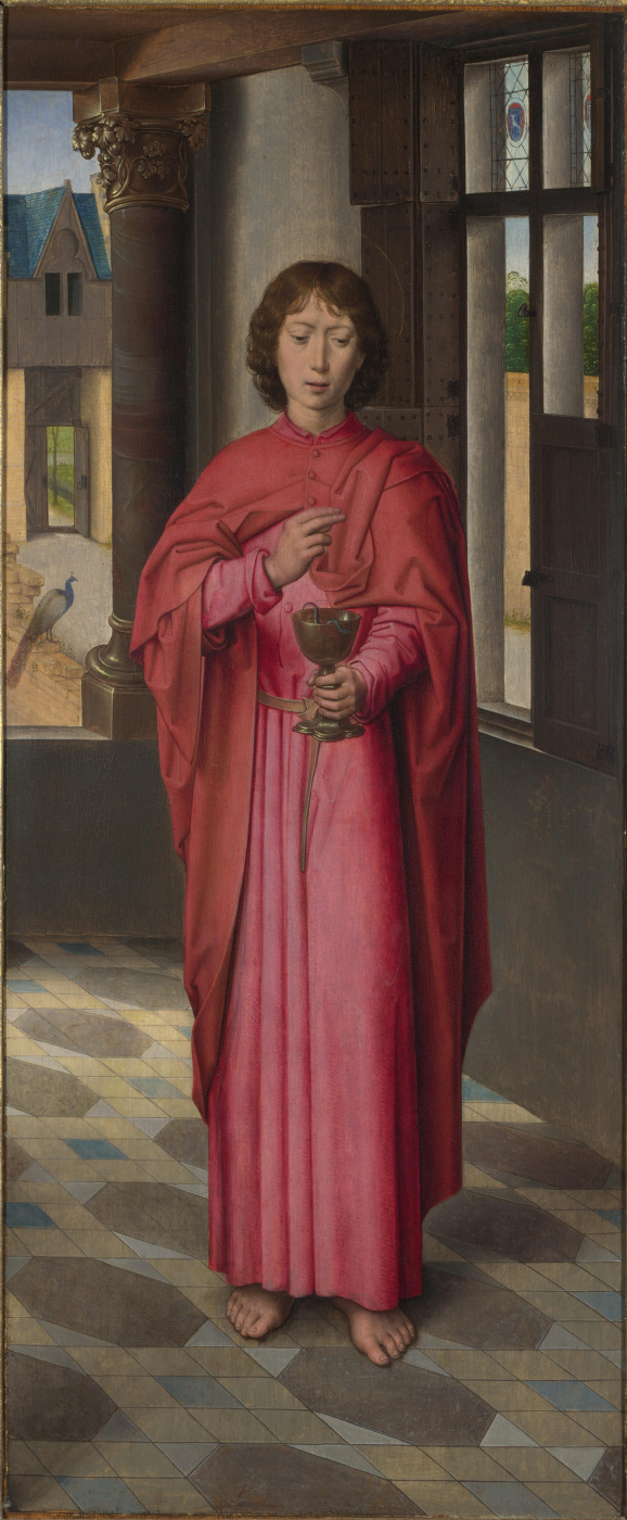 Hans Memling. Saint John The Evangelist. Triptych Donna. Right wing