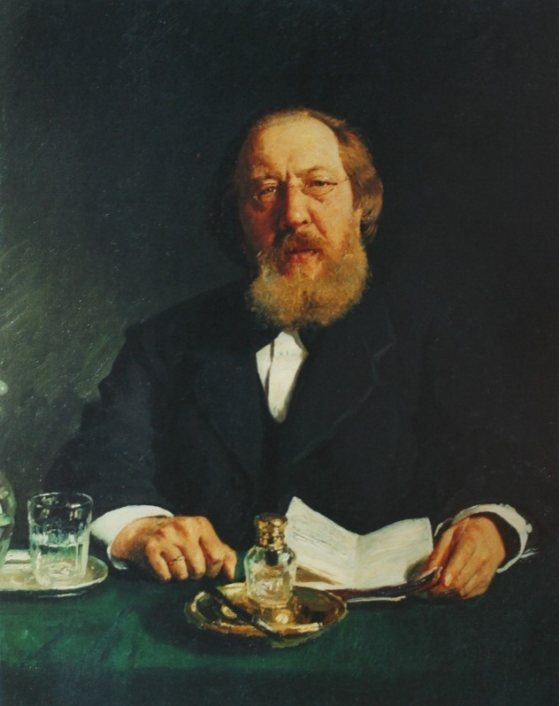 Ilya Efimovich Repin. Portrait of I. S. Aksakov. State Tretyakov Gallery.