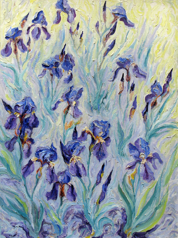 Alexey Vladimirovich Konstantinov. Blue irises
