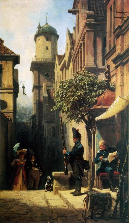 Karl Spitzweg. He is already underway!