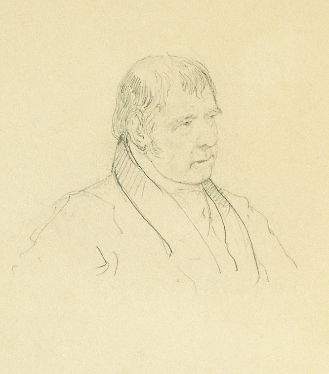 Александр Павлович Брюллов. Портрет В. Скотта. 1829