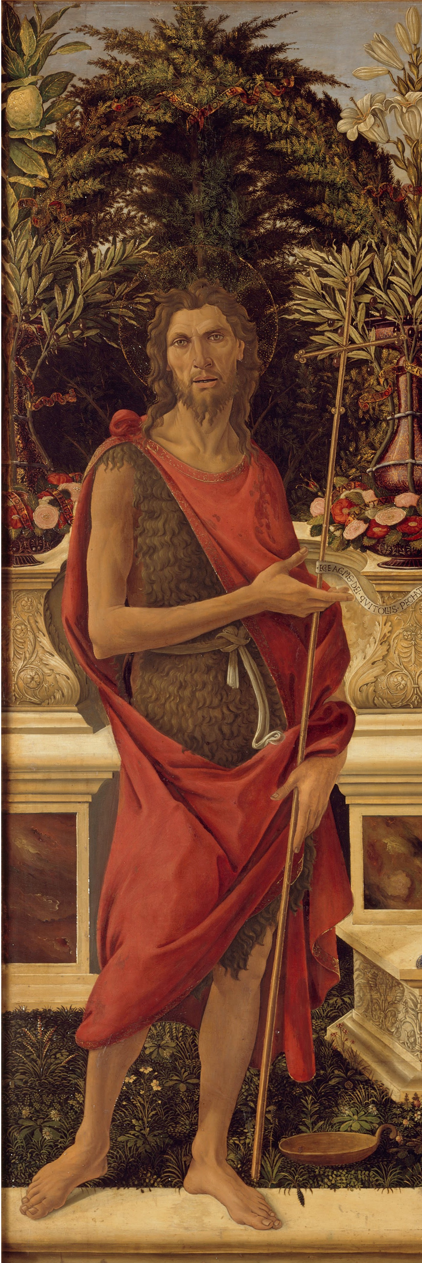 Sandro Botticelli. The Bardi altarpiece (detail)