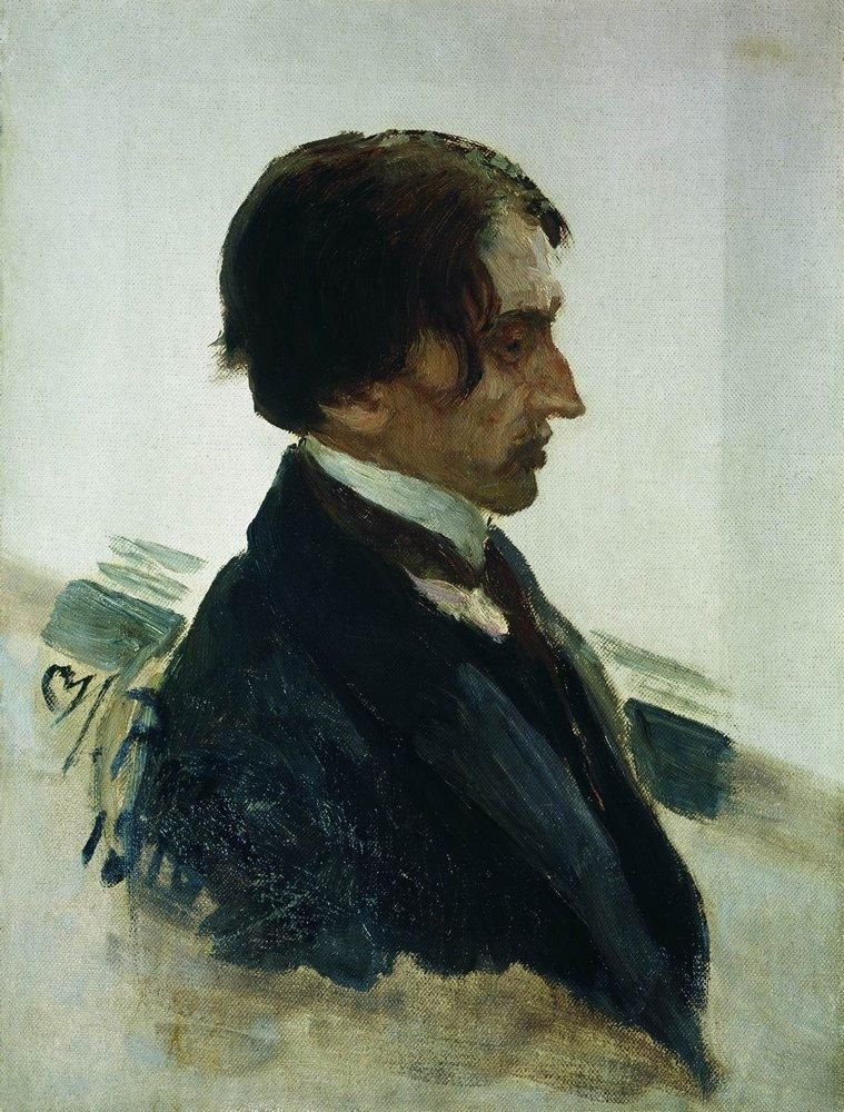 Ilya Efimovich Repin. Portrait of the artist I. I. Brodsky
