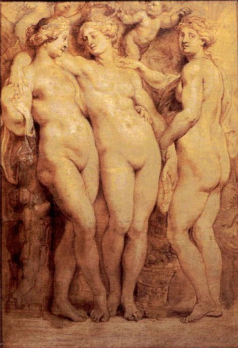 Peter Paul Rubens. The three graces