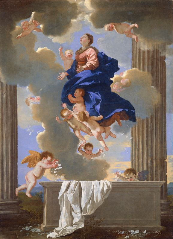 Nicolas Poussin. Ascensión de la virgen