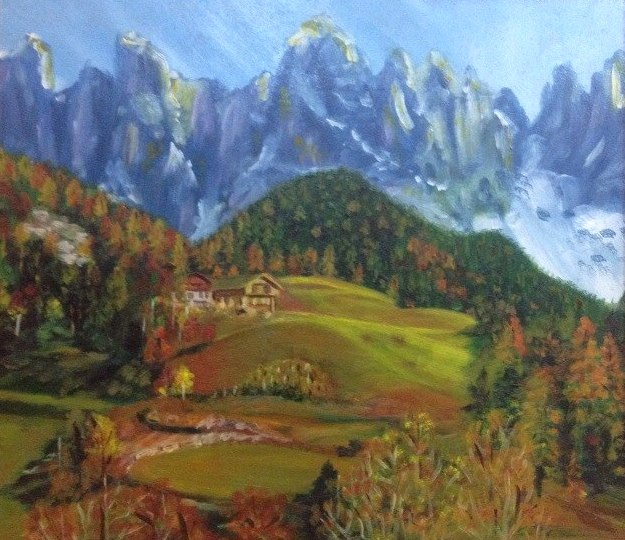 Lyudmila Nikolaevna Yevtushenko. Herbst Alpen