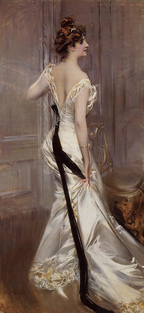 Giovanni Boldini. Black ribbon