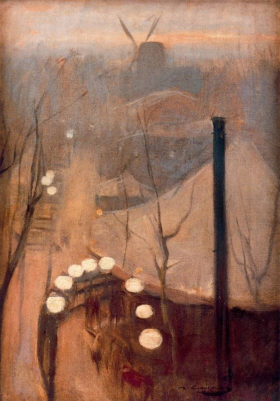 Ramon Casas i Carbó. Lanterns, Montmartre