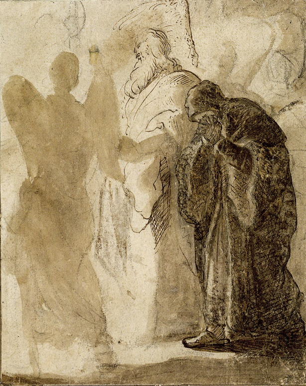 Jan Lievens. Lot leaving Sodom. Sketch