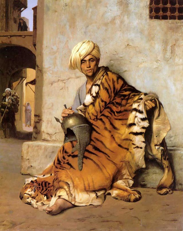 Jean-Leon Jerome. The fur trader in Cairo