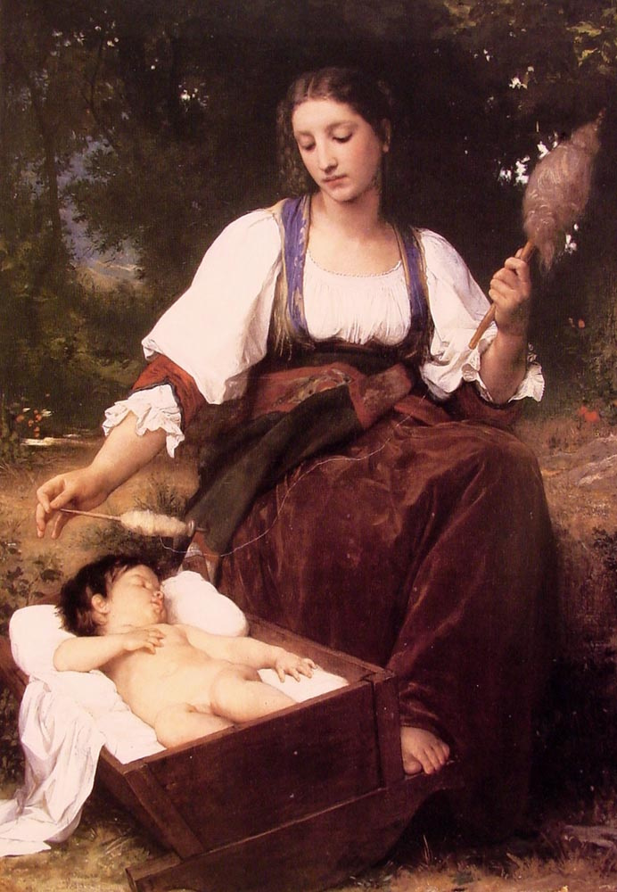 William-Adolphe Bouguereau. Lullaby