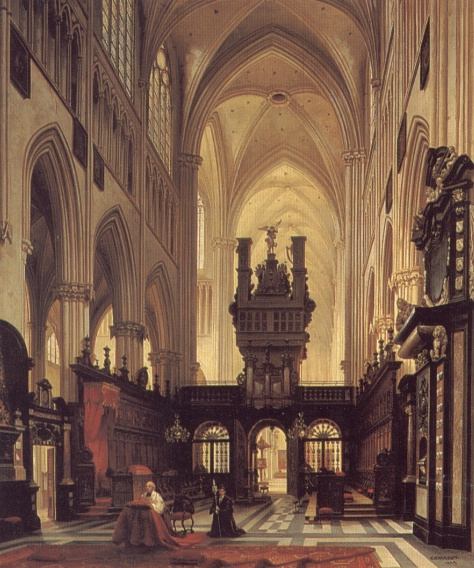 Jules Victor Genisson. Figures in the choir of the Cathedral
