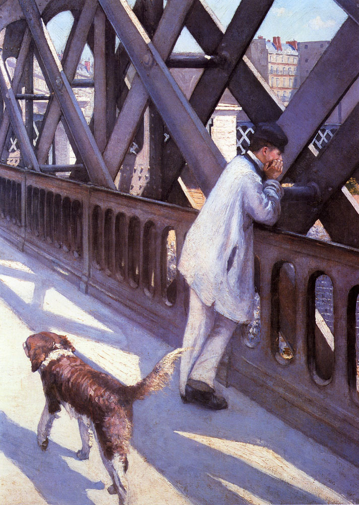 Gustave Caillebotte. The Bridge Of Europe. Fragment