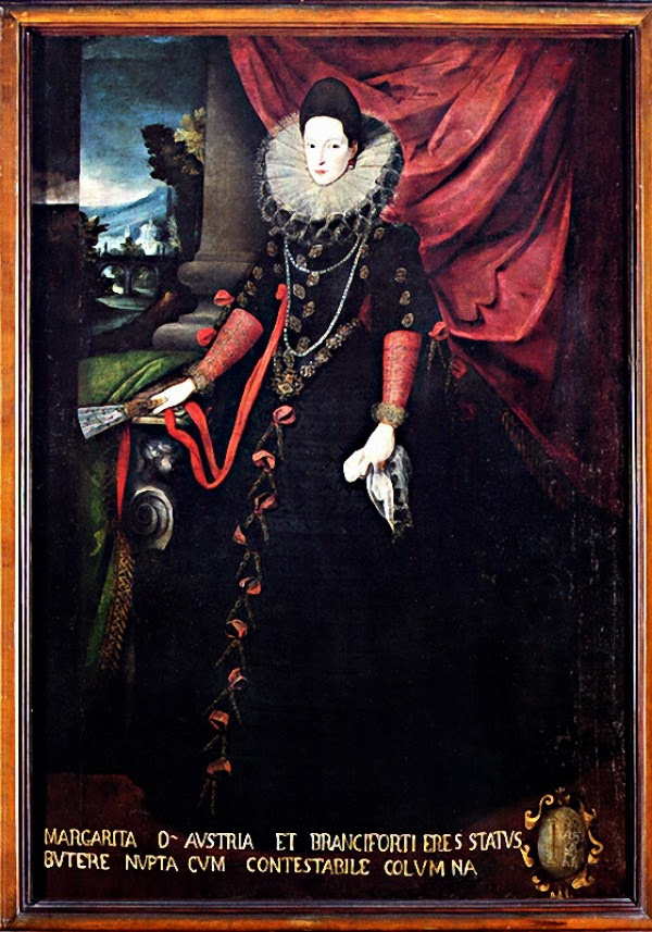 Portrait of Donna Giovanna of Austria with a fan in her hands