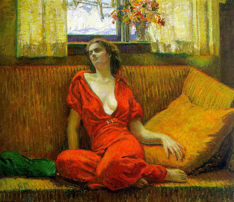 Wilson Henry Irvine. The girl in the red