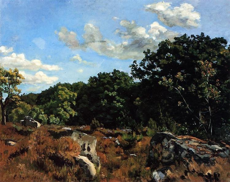Frédéric Bazille. Landscape at Chailly