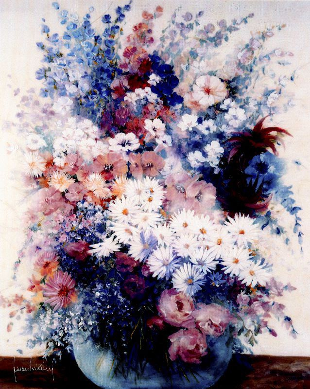 Juan Fortuny. A bouquet of flowers 3