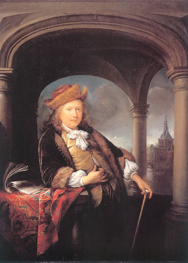 Gerrit (Gerard) Dow. Self portrait at the age of 50 years