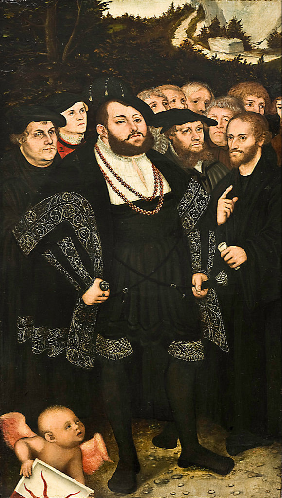 Lucas the Younger Cranach. Martin Luther y los reformadores de Wittenberg. Museo de Arte de Toledo.