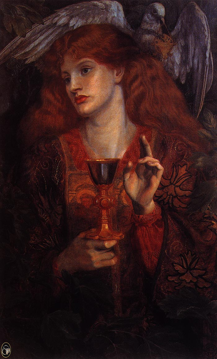 Edward Coley Burne-Jones. Virgin of the Holy Grail