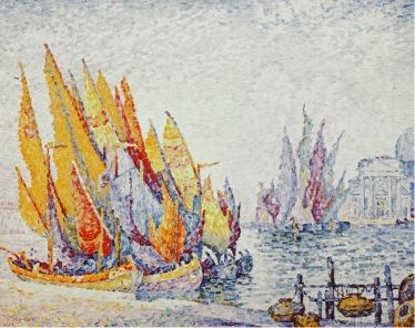 Paul Signac. Sailing boats, Venice