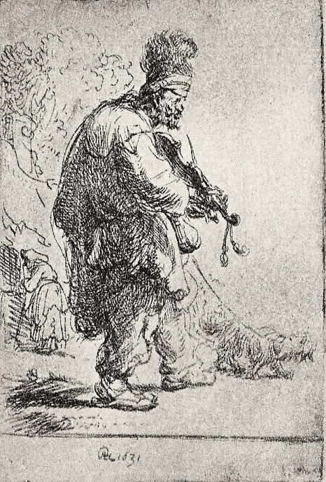 Rembrandt Harmenszoon van Rijn. Blind violinist