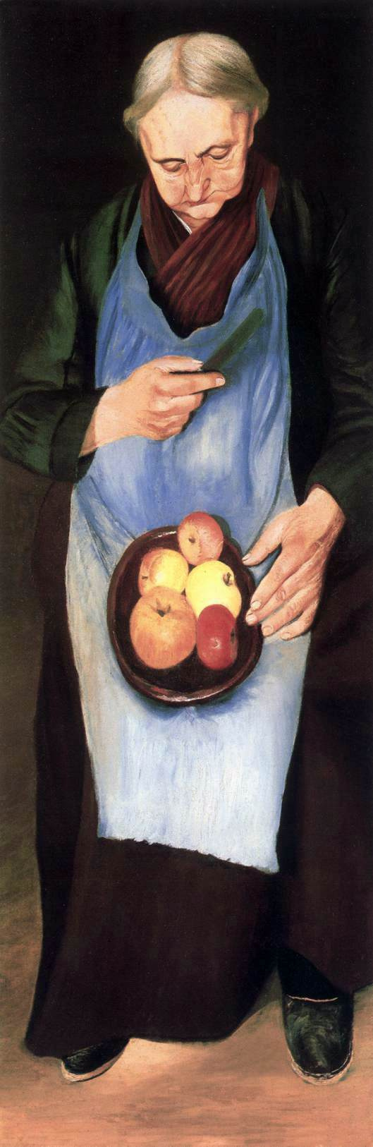 Tivadar Csontvary Kosztka. Old woman with apples