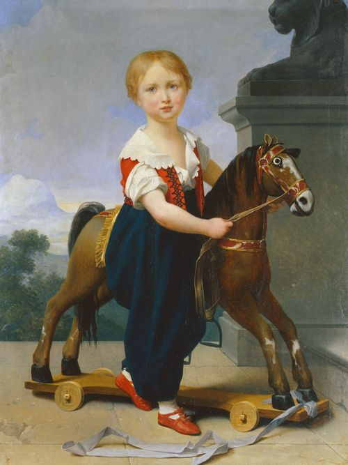 Jean Baptiste Reno. Portrait of Vasily Repnin in childhood