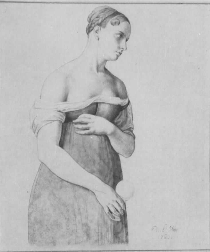 Julius Schnorr von Karolsfeld. Sketch for composition "the Three Marys at the tomb "