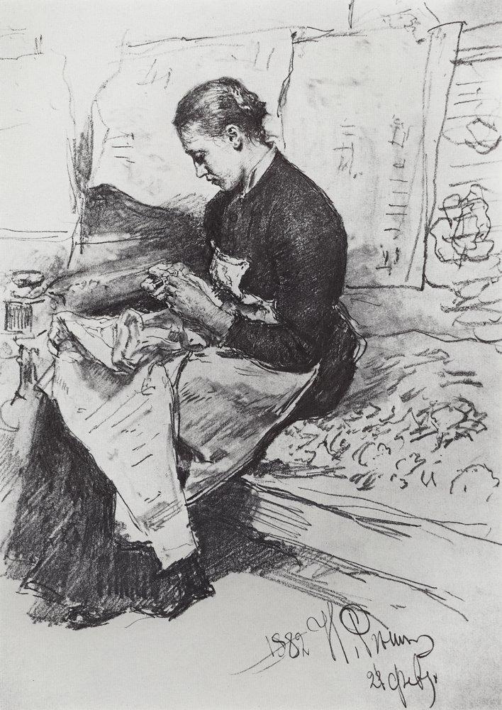 Ilya Efimovich Repin. Seamstress