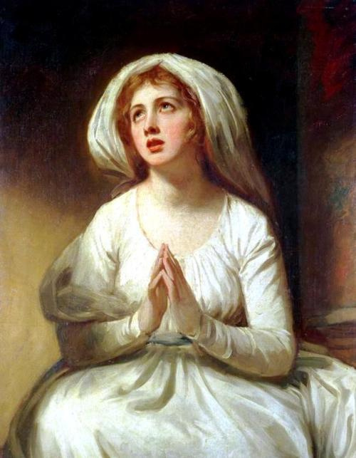 George Romney. Lady Hamilton in prayer