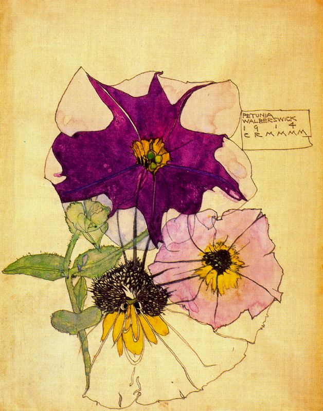 Charles Rennie Mac. Floral motif 29