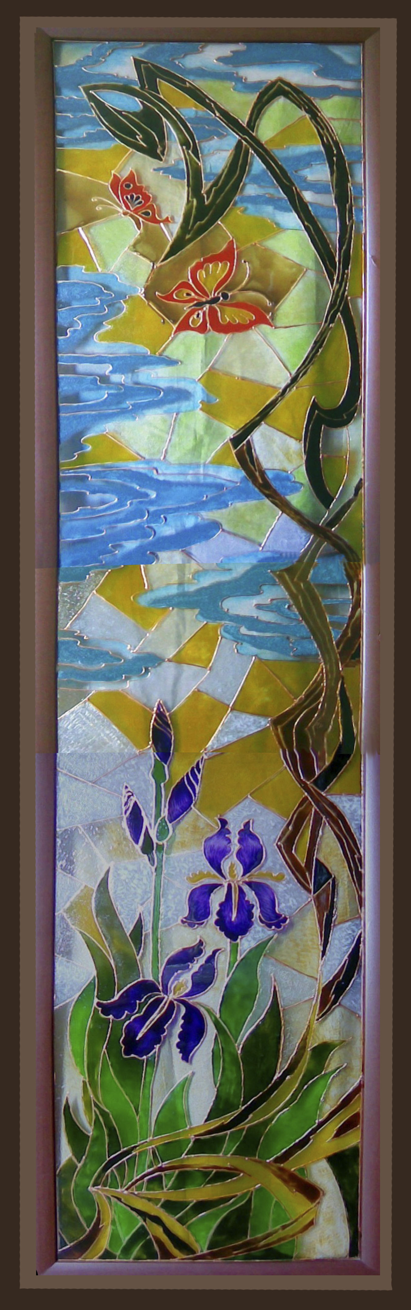 Larissa Bulanenko. Stained Glass "Iris"